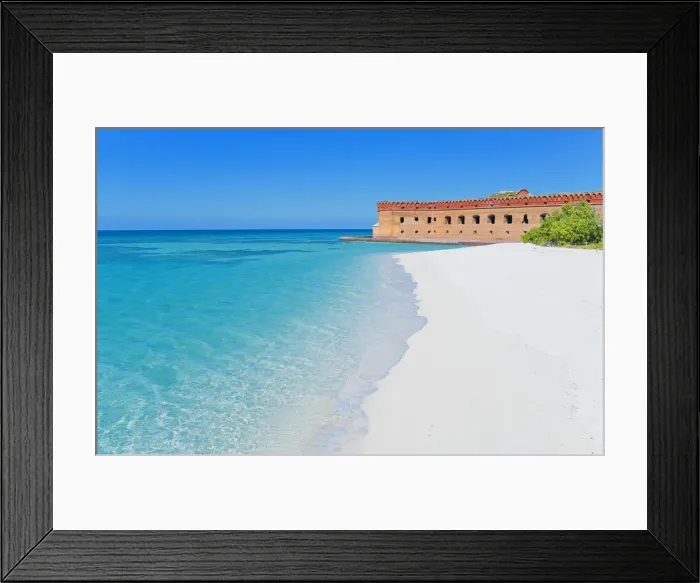 Framed Print : Beach, Fort Jefferson, Dry Tortugas National Park, Florida, USA Framed Print : Beach, Fort Jefferson, Dry Tortugas National Park, Florida, USA