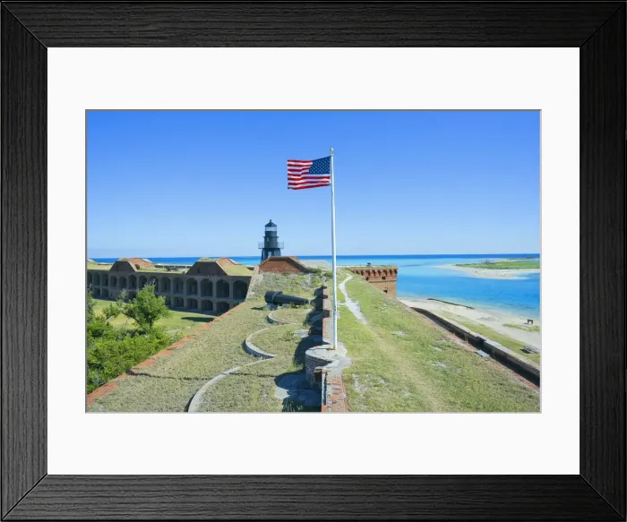 Framed Print : Fort Jefferson, Dry Tortugas National Park, Florida, U. S. A