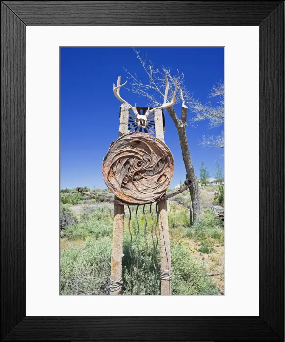 Framed Print : Native Americans totem on Route 163, Utah, USA