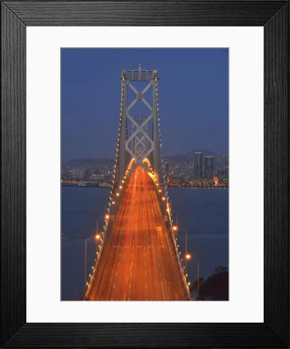 Framed Print : Bay Bridge at dawn, San Francisco, USA