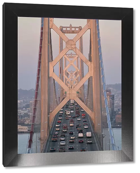 Morning traffic on Bay Bridge, San Francisco, USA