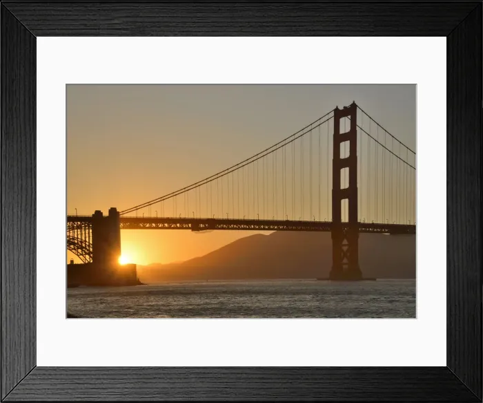 Framed Print : Golden Gate Bridge, San Francisco, USA Framed Print : Golden Gate Bridge, San Francisco, USA