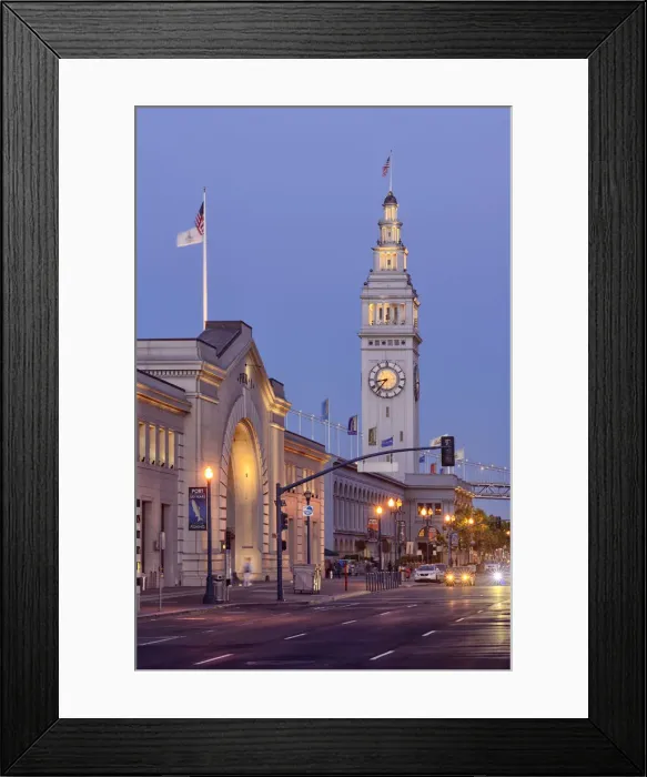 Framed Print : Ferry Building, Embarcadero, San Francisco, USA