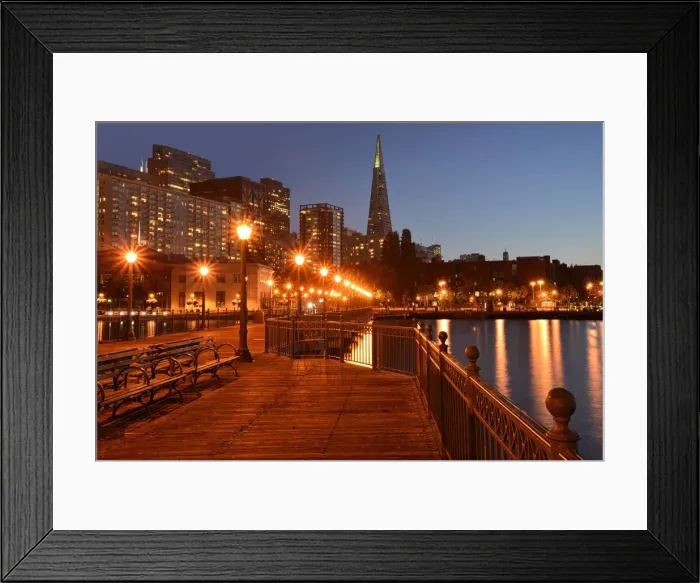 Framed Print : Pier 7, The Embarcadero, San Francisco, California, USA Framed Print : Pier 7, The Embarcadero, San Francisco, California, USA