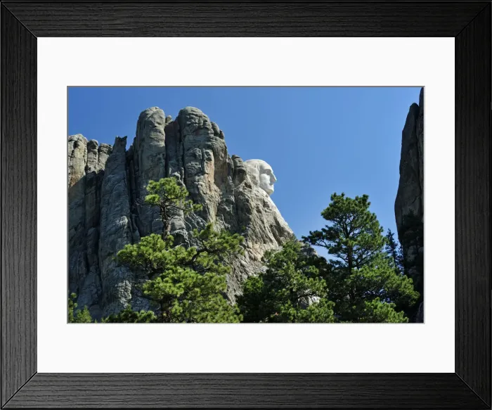 Framed Print : Face of President Washington, Mount Rushmore, Pennington County, Black Hills, Western Framed Print : Face of President Washington, Mount Rushmore, Pennington County, Black Hills, Western
