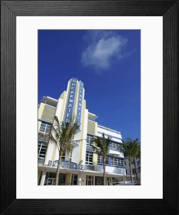 Framed Print : Art Deco Hotel, South Beach, Miami, Florida, USA Framed Print : Art Deco Hotel, South Beach, Miami, Florida, USA