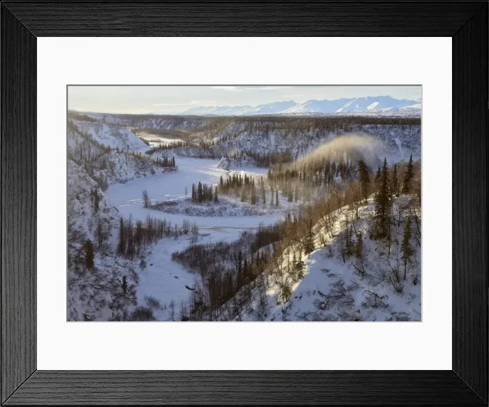 Framed Print : View from Hurricane Bridge, Alaska Railroad trip from Anchorage to Fairbanks in Framed Print : View from Hurricane Bridge, Alaska Railroad trip from Anchorage to Fairbanks in