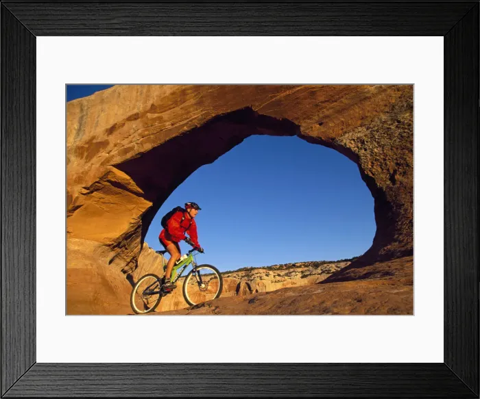 Framed Print : Mountain biking, Moab, Utah, USA Framed Print : Mountain biking, Moab, Utah, USA