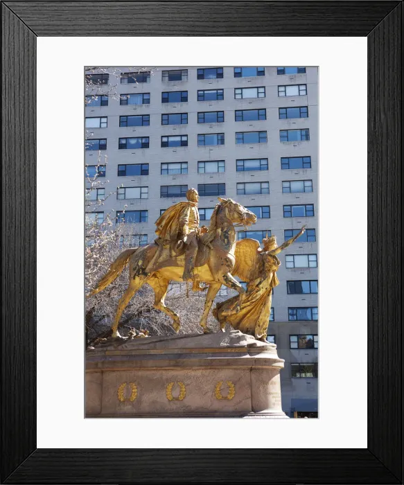 Framed Print : USA, New York, New York City, William Tecumseh Sherman monument by Augustus Saint-Gaudens Framed Print : USA, New York, New York City, William Tecumseh Sherman monument by Augustus Saint-Gaudens
