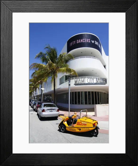 Framed Print : Miami City Ballett, South Beach, Art Deco District, Florida, USA Framed Print : Miami City Ballett, South Beach, Art Deco District, Florida, USA