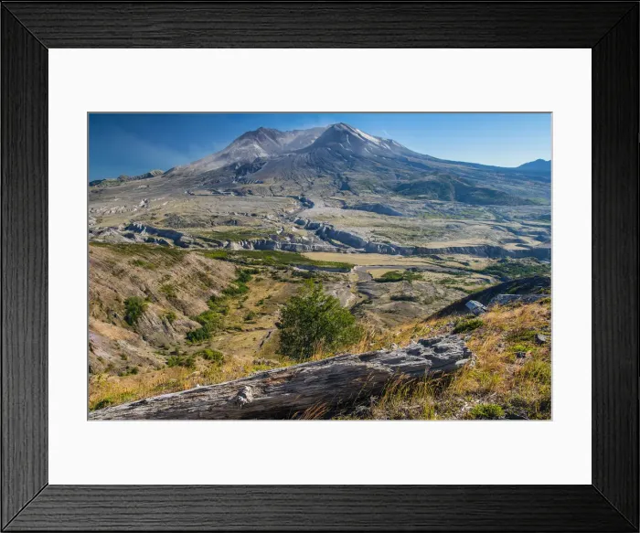 Framed Print : Panoramic view over northern side of Mount St Framed Print : Panoramic view over northern side of Mount St