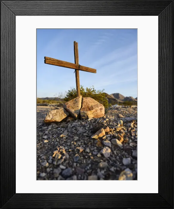 Framed Print : Cemetery, Rhyolite, Ghost Town, Nevada, USA