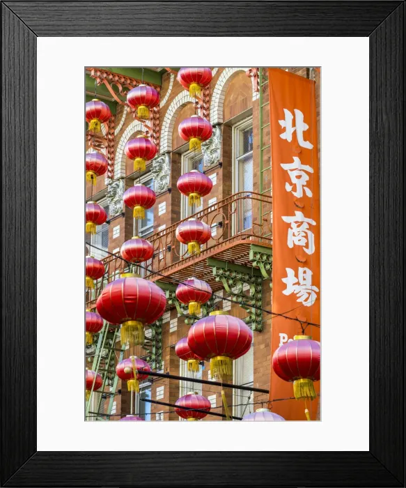 Framed Print : Chinese lanterns in Grant Avenue, Chinatown, San Francisco, California, USA Framed Print : Chinese lanterns in Grant Avenue, Chinatown, San Francisco, California, USA