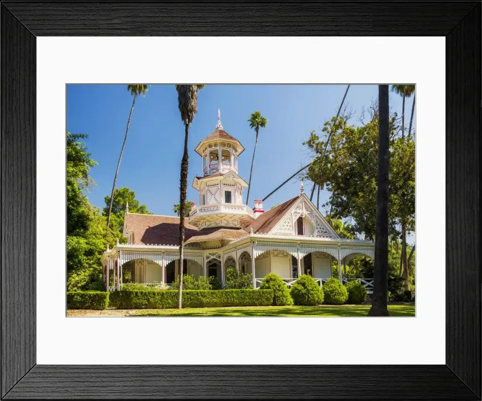 Framed Print : Queen Anne Cottage, LA Arboretum, Los Angeles, California, USA Framed Print : Queen Anne Cottage, LA Arboretum, Los Angeles, California, USA