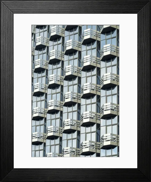 Framed Print : Modern Architecture Detail, Los Angeles, California, USA