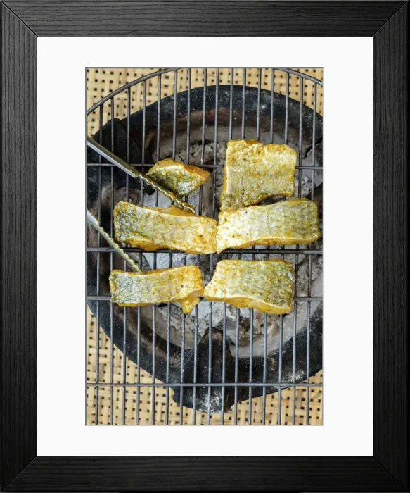 Framed Print : Asia, South East Asia, Vietnam, Vietnamese food, barbecued fish Framed Print : Asia, South East Asia, Vietnam, Vietnamese food, barbecued fish