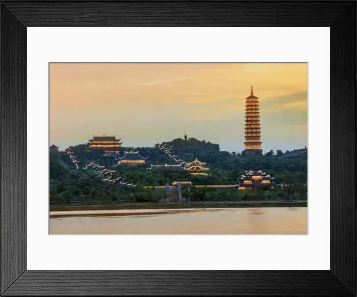Framed Print : Asia, South East Asia, Vietnam, Ninh Binh, Gia Sinh, Bai Dinh a modern Mahayana Buddhist Framed Print : Asia, South East Asia, Vietnam, Ninh Binh, Gia Sinh, Bai Dinh a modern Mahayana Buddhist