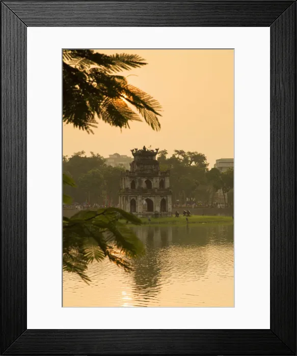 Framed Print : Turtle Tower (Thap Rua) on Hoan Kiem Lake at dawn, Hanoi, Vietnam Framed Print : Turtle Tower (Thap Rua) on Hoan Kiem Lake at dawn, Hanoi, Vietnam