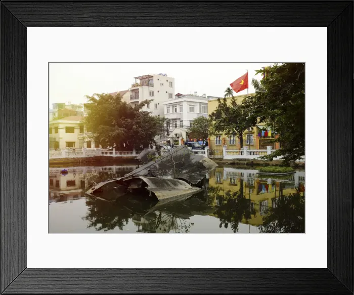 Framed Print : Asia, South East Asia, Vietnam, Hanoi, Huu Tiep Lake and a Downed B-52 Framed Print : Asia, South East Asia, Vietnam, Hanoi, Huu Tiep Lake and a Downed B-52