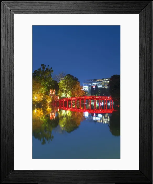 Framed Print : Ngoc Son Temple on Hoan Kiem Lake at dusk, Hanoi, Vietnam Framed Print : Ngoc Son Temple on Hoan Kiem Lake at dusk, Hanoi, Vietnam