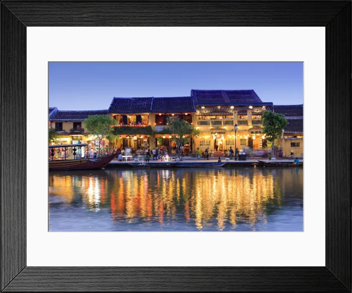 Framed Print : South East Asia, Vietnam, Hoi An, sino-portuguese shop houses overlooking the river Framed Print : South East Asia, Vietnam, Hoi An, sino-portuguese shop houses overlooking the river