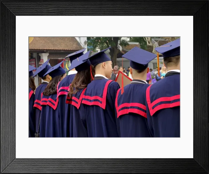 Framed Print : Asia, South East Asia, Vietnam, Hanoi, students graduating at the Imperial Academy Framed Print : Asia, South East Asia, Vietnam, Hanoi, students graduating at the Imperial Academy