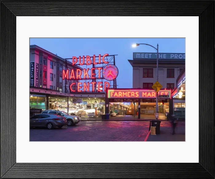 Framed Print : Pike Place Market, Seattle, Washington, USA Framed Print : Pike Place Market, Seattle, Washington, USA