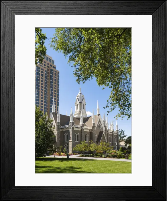 Framed Print : Temple Square, Salt Lake City, Utah, United States of America, USA Framed Print : Temple Square, Salt Lake City, Utah, United States of America, USA