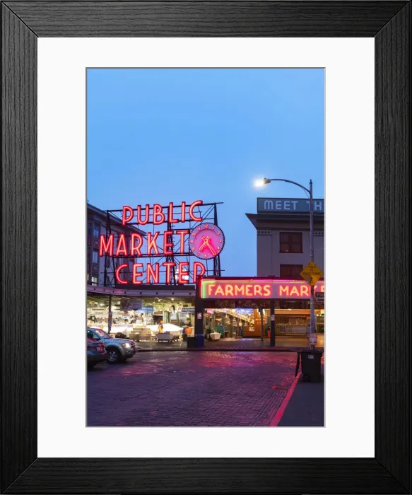 Framed Print : Pike Place Market, Seattle, Washington, USA Framed Print : Pike Place Market, Seattle, Washington, USA