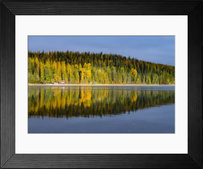 Framed Print : Autumn colours on Lake McDonald, Glacier National Park, Montana, USA Framed Print : Autumn colours on Lake McDonald, Glacier National Park, Montana, USA