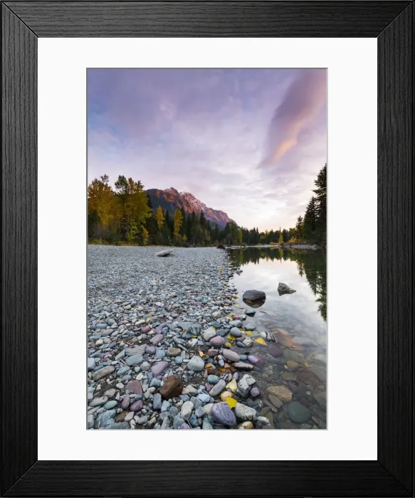 Framed Print : Sunset at Avalanche Creek, Glacier National Park, Montana, USA Framed Print : Sunset at Avalanche Creek, Glacier National Park, Montana, USA