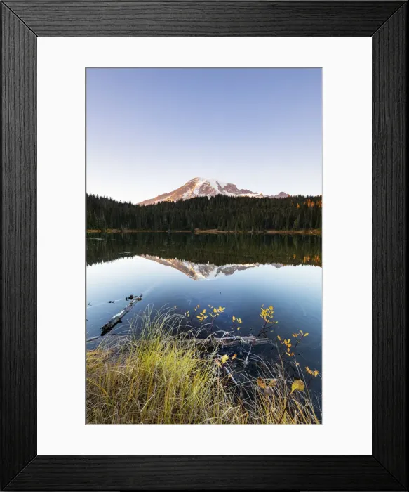 Framed Print : Mount Rainier at Reflections lake, Mount Rainier National Park, Washington, USA Framed Print : Mount Rainier at Reflections lake, Mount Rainier National Park, Washington, USA