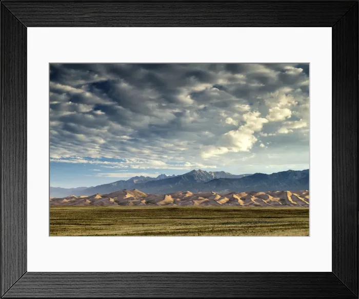 Framed Print : Cloudscape over Great Sand Dunes National Park, Colorado, USA
