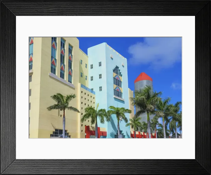 Framed Print : Art Deco District, Miami beach, Miami, Florida, USA Framed Print : Art Deco District, Miami beach, Miami, Florida, USA
