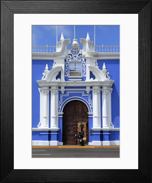 Framed Print : Colonial buildings, Plaza de Armaz, Trujillo, Peru Framed Print : Colonial buildings, Plaza de Armaz, Trujillo, Peru