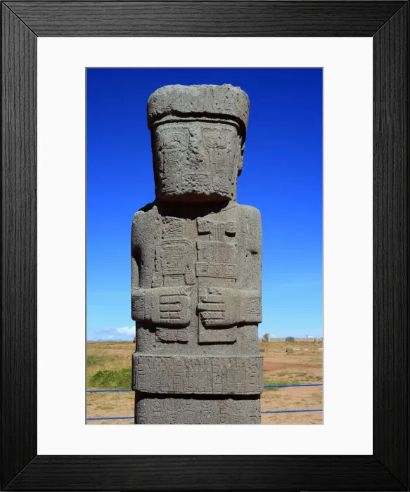 Framed Print : Tiwanaku, Pre-Columbian archaeological site, Peru Framed Print : Tiwanaku, Pre-Columbian archaeological site, Peru