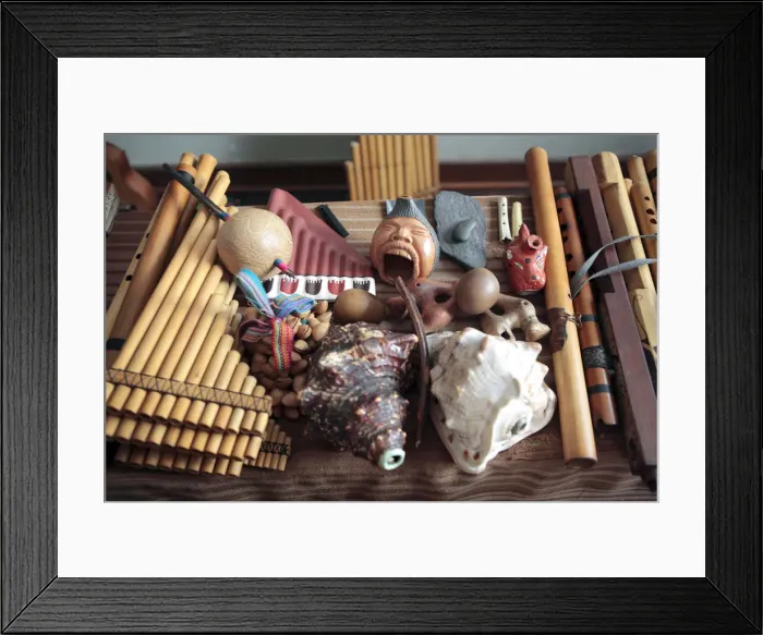 Framed Print : Traditional musical instruments, Lima, Peru Framed Print : Traditional musical instruments, Lima, Peru