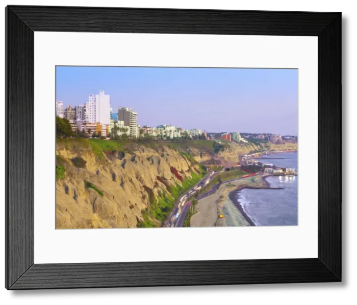 Framed Print : Peru, Lima, Pacific Cliffs, Costa Verde, Miraflores District, Pan-American Highway Framed Print : Peru, Lima, Pacific Cliffs, Costa Verde, Miraflores District, Pan-American Highway