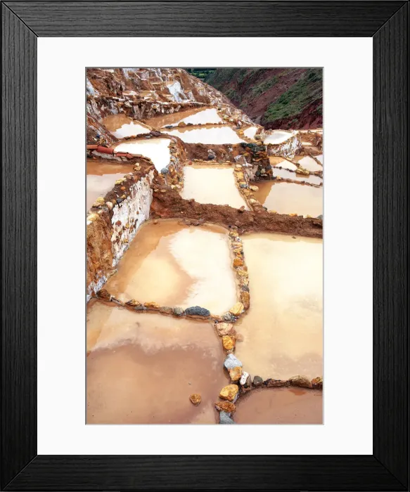 Framed Print : Salt pans of Salinas, near Urubamba, Sacred valley, Arequipa, Peru Framed Print : Salt pans of Salinas, near Urubamba, Sacred valley, Arequipa, Peru