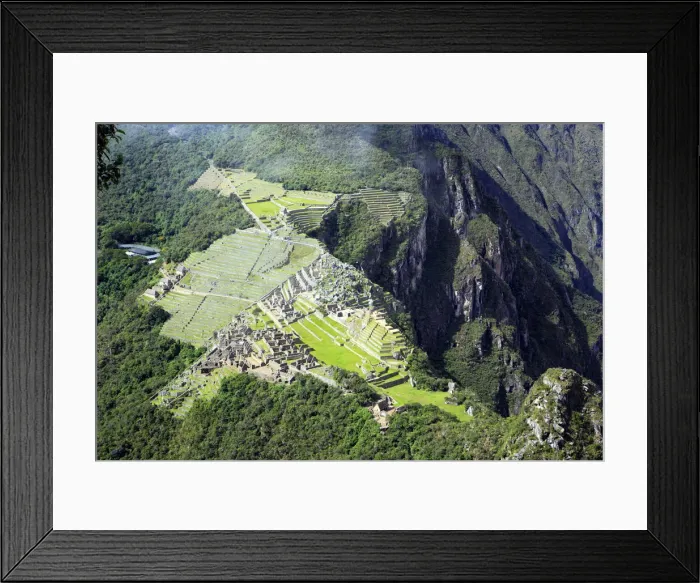 Framed Print : View of Machu Picchu archaeological site from Wayna Picchu mountain, Cuzco, Peru Framed Print : View of Machu Picchu archaeological site from Wayna Picchu mountain, Cuzco, Peru