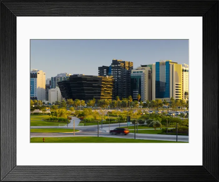 Framed Print : Qatar, Doha, Al Hitmi Office Building Framed Print : Qatar, Doha, Al Hitmi Office Building
