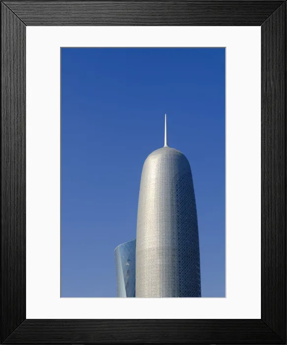 Framed Print : Qatar, Doha, Al Bidda Tower and Burj Qatar Framed Print : Qatar, Doha, Al Bidda Tower and Burj Qatar