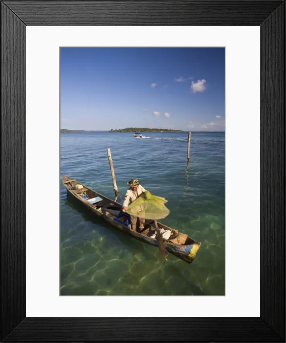 Framed Print : Panama, Panama City, Casco Viejo (San Felipe), Fisherman Framed Print : Panama, Panama City, Casco Viejo (San Felipe), Fisherman