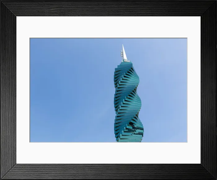 Framed Print : F&F Tower, Spiral office buiding in Panama City, Panama, Central America Framed Print : F&F Tower, Spiral office buiding in Panama City, Panama, Central America
