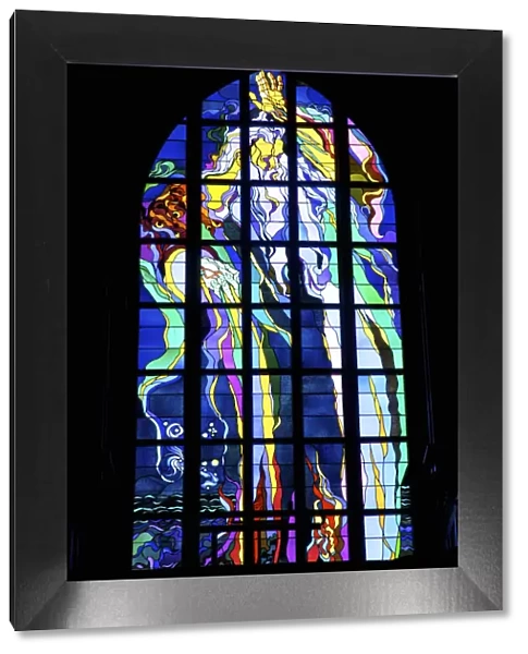 Stanislaw Wyspianski Designed Stained Glass Window, Church of St. Francis of Assisi