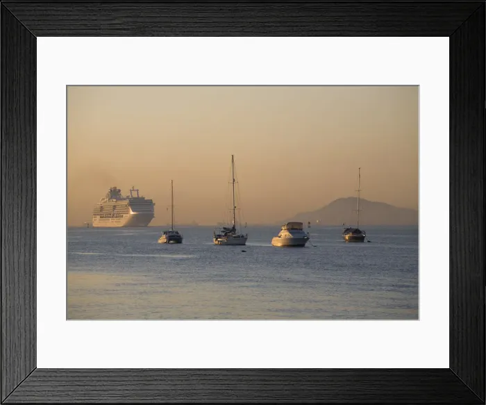 Framed Print : Panama, Panama City, Island Princess Cruise ship sailing in The Panama Canal Framed Print : Panama, Panama City, Island Princess Cruise ship sailing in The Panama Canal