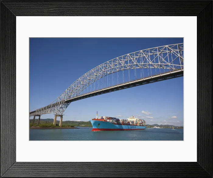 Framed Print : Panama, Panama city, Bridge of the Americas Framed Print : Panama, Panama city, Bridge of the Americas