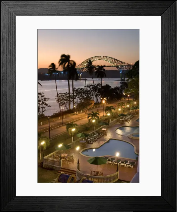 Framed Print : Panama, Panama Canal, Bridge Of The Americas, Pacific Entrance, Amador Causeway, Hotel Framed Print : Panama, Panama Canal, Bridge Of The Americas, Pacific Entrance, Amador Causeway, Hotel