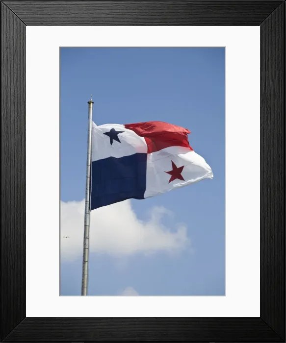 Framed Print : Panama, Panama flag Framed Print : Panama, Panama flag