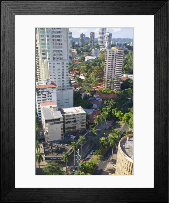 Framed Print : Panama, Panama City, View from Hotel Mirimar InterContinental Framed Print : Panama, Panama City, View from Hotel Mirimar InterContinental